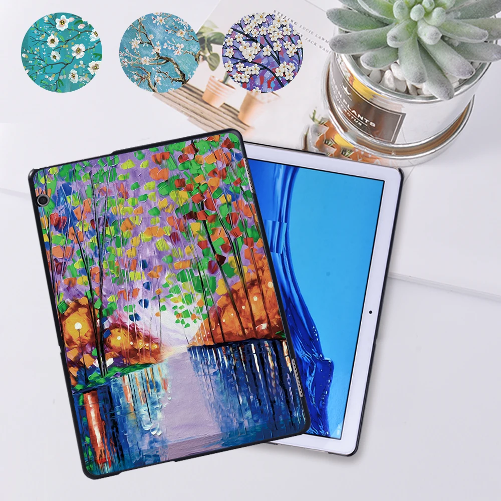 

Case for Huawei MediaPad T5 10 10.1 Inch Lightweight High Quality Plastic Tablet Back Shell + Stylus