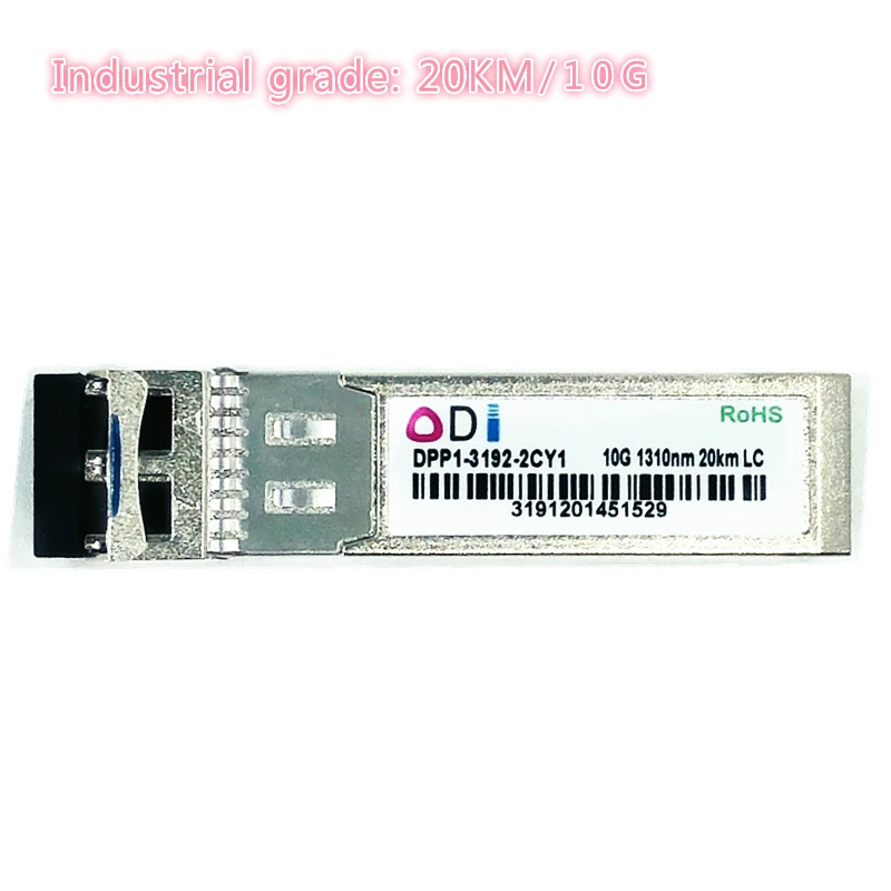 SFP 1.25G/10G LC 20/40/60km  Industrial grade 1310nm SFP+ Transceiver Industrial grade -40-85 compatible with Mikrotik Cisco