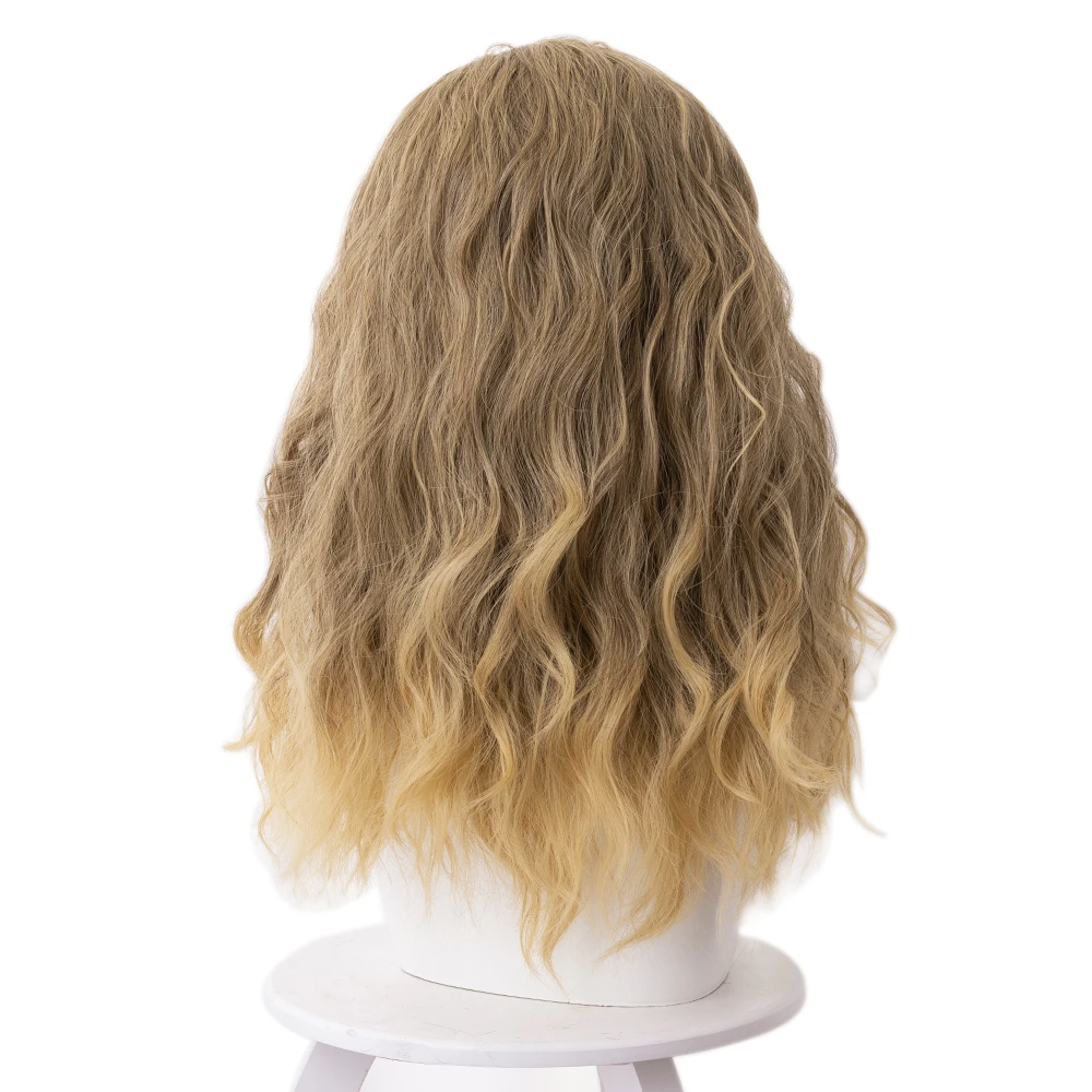 Cosplay Costume Wig Fat Thor 45cm Blonde Curly Heat Resistant Synthetic Hair Wig + Wig Cap