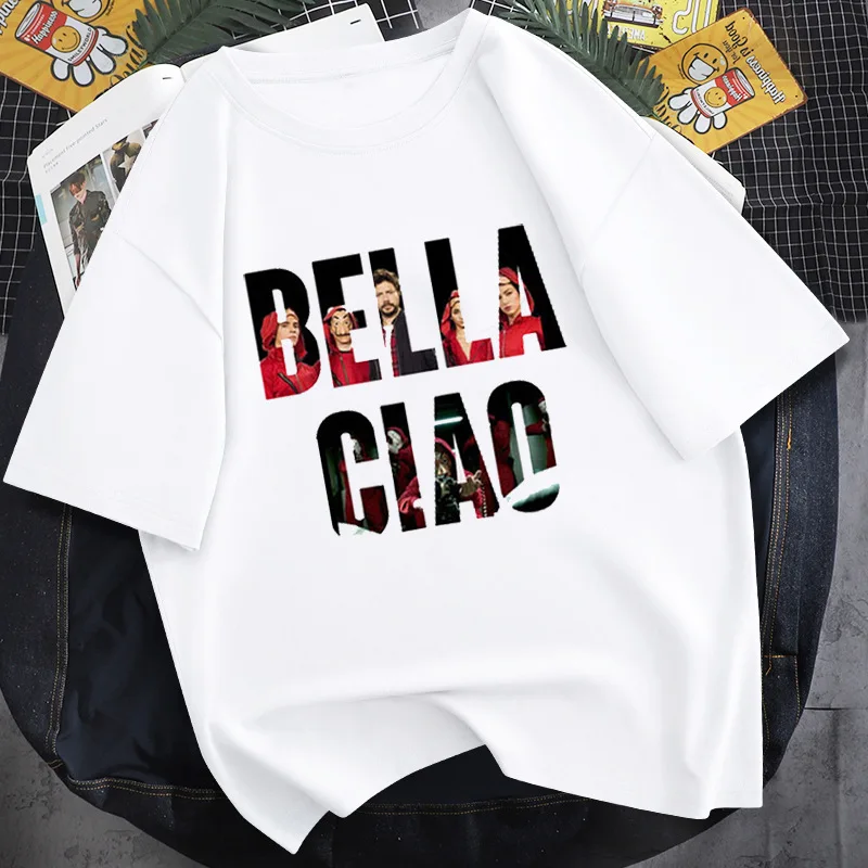 Women's Clothes Fashion Summer Bella Ciao ,Harajuku CasualT-shirt Girl Short Sleeve ,Drop shipping