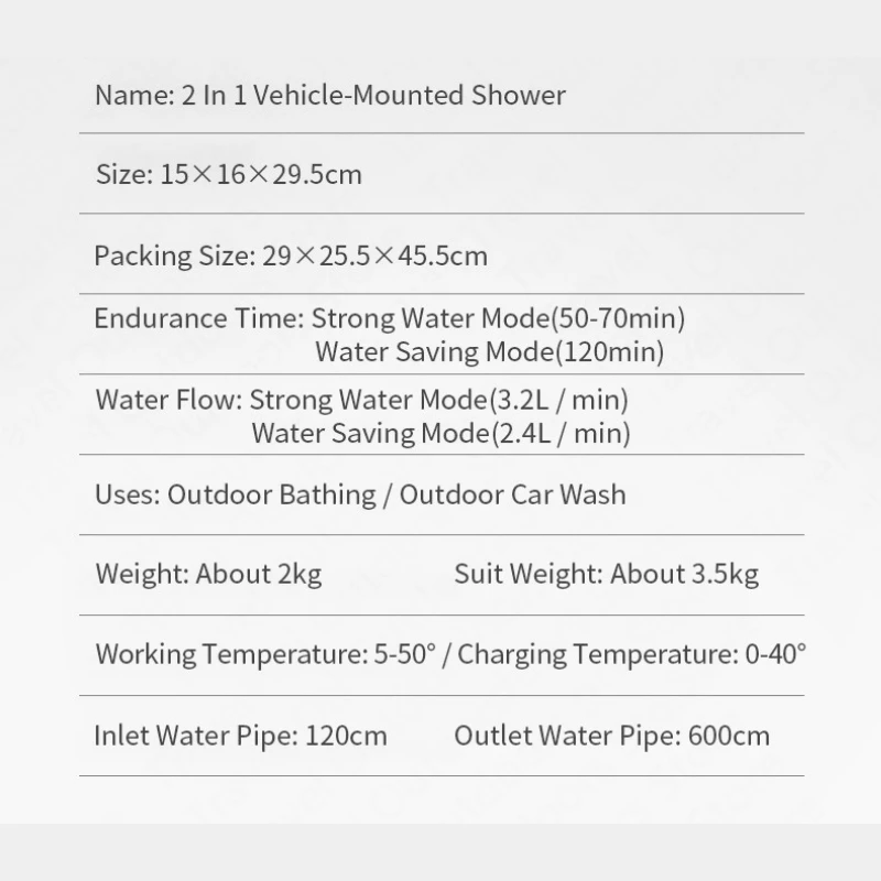 Imagem -06 - Chuveiro ao ar Livre Naturehike Chuveiro Montado em Veículo em Vários Modos Ultraleve Portátil Móvel Caminhada na Natureza Acampamento de Verão Barracas de Chuveiro Lavar Carro Bomba de Água
