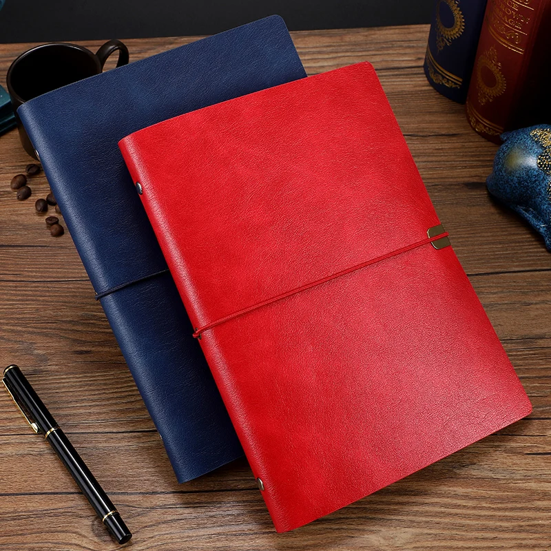 2024 New Soft Faux Leather Cover Spiral Notebook A5 A6 Spiral Note Book Creative School Dairy Stationery Gift