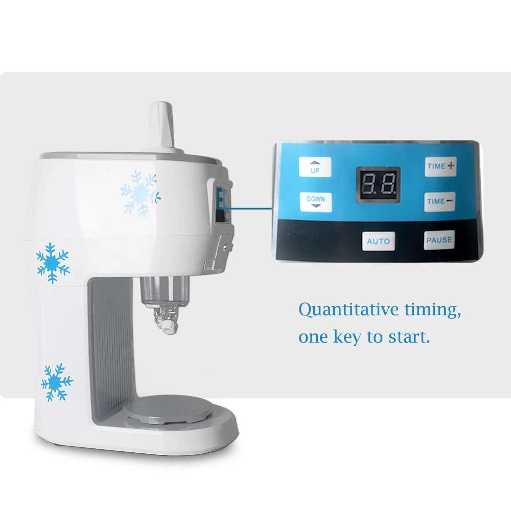 ITOP macchina per cono di neve commerciale macchina per fiocchi di neve frantoio per rasatura del ghiaccio frullati elettrici creatore di fiocchi di neve 70kgs/h 110V 220V