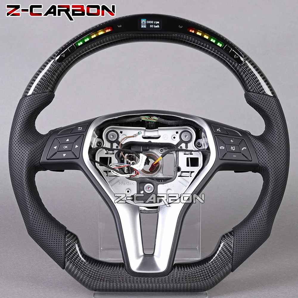 Steering Wheel For Benz W213/AMG GLA 2015/ AMG SLK 2012-2014 Led Shift Sport Steering Wheel