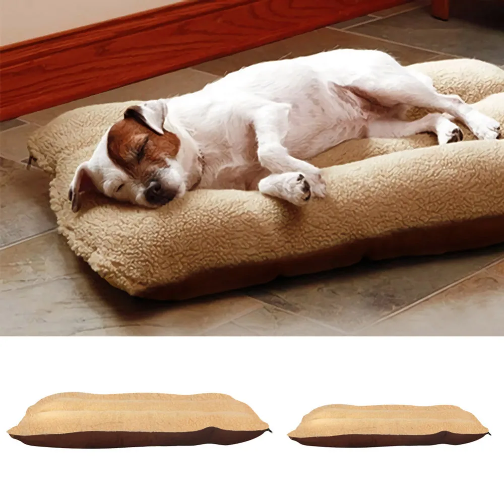 

Winter Dog Bed Mat Thicken Pet Cushion Blanket Warm Puppy Cat Fleece Beds For Small Large Dogs Cats Pad