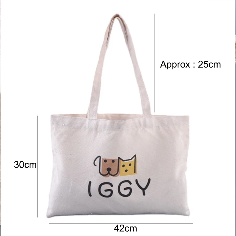 100pcs Personalised Photo Tote Bag Canvas Shopper Custom Print Any Text Image Logo Custom Printed  Canvas Shopping Beach Bag