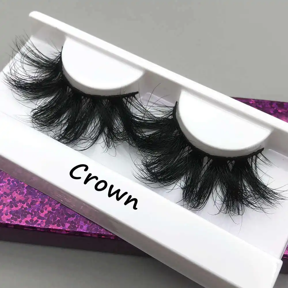 Mikiwi 5/10/30/50/100 Fluffy Mink Lashes Wholesale With Packaging 25mm Fluffy Mink Eyelashes Bulk 3D Mink Eyelashes Custom Logo