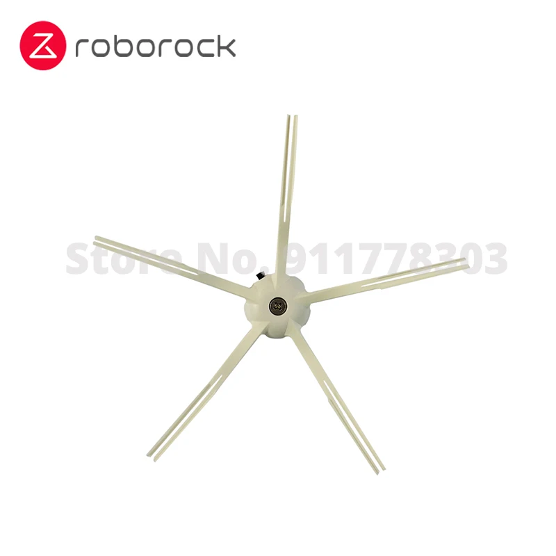 Brosse latérale collée douce originale pour aspirateur robot Roborock S60 S61 S50 Max S60, pièces blanches pour aspirateur robot pur, 2 pièces/paquet