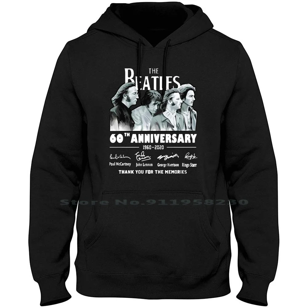 The 60th Anniversary Men Hoodie Sweater 6XL Big Size Cotton Anniversary Popular Trend Music Iver Band Anni End Ny Funny Music