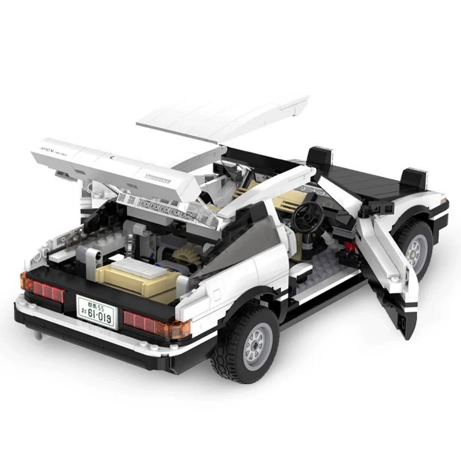 Technical Building Block 1:12 Scale Initial D Ae86 Trueno Racing Model Radio 2.4ghz Remote Control Vehicle Brick Toy Rc Car