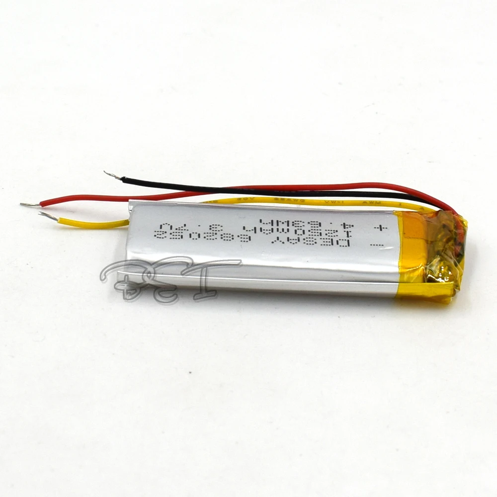 3.7V polymer lithium battery 682052 Rechargeable Li-ion Cell 3Wire 1250mAh For MP5 navigator GPS MP3 MP4 Ebook Speaker Camera