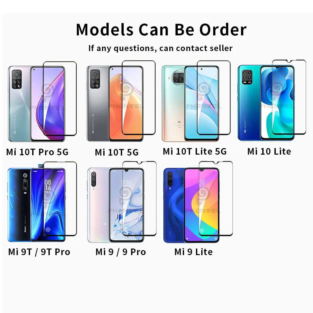 Oleophobic Protective Glass For Xiaomi Mi 10T Lite Screen Protector Xiomi Mi 9 9T Pro Tempered Film Glass