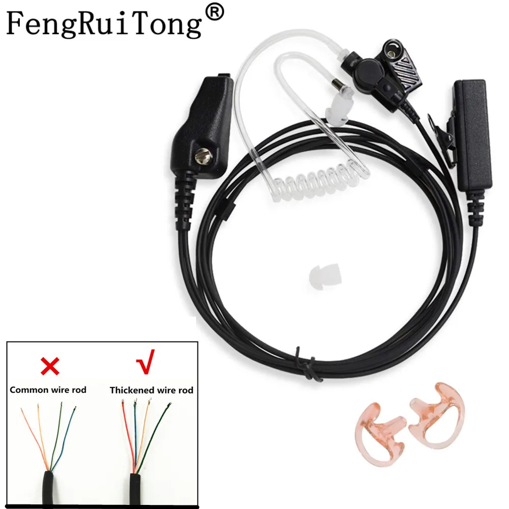 

FBI Style 2 Wire Acoustic Tube Headset/earpiece for Kenwood Radio Walkie Talkie Nx-200 Nx-210 Nx-300 Tk-280 Tk-385 Tk-3180 5400