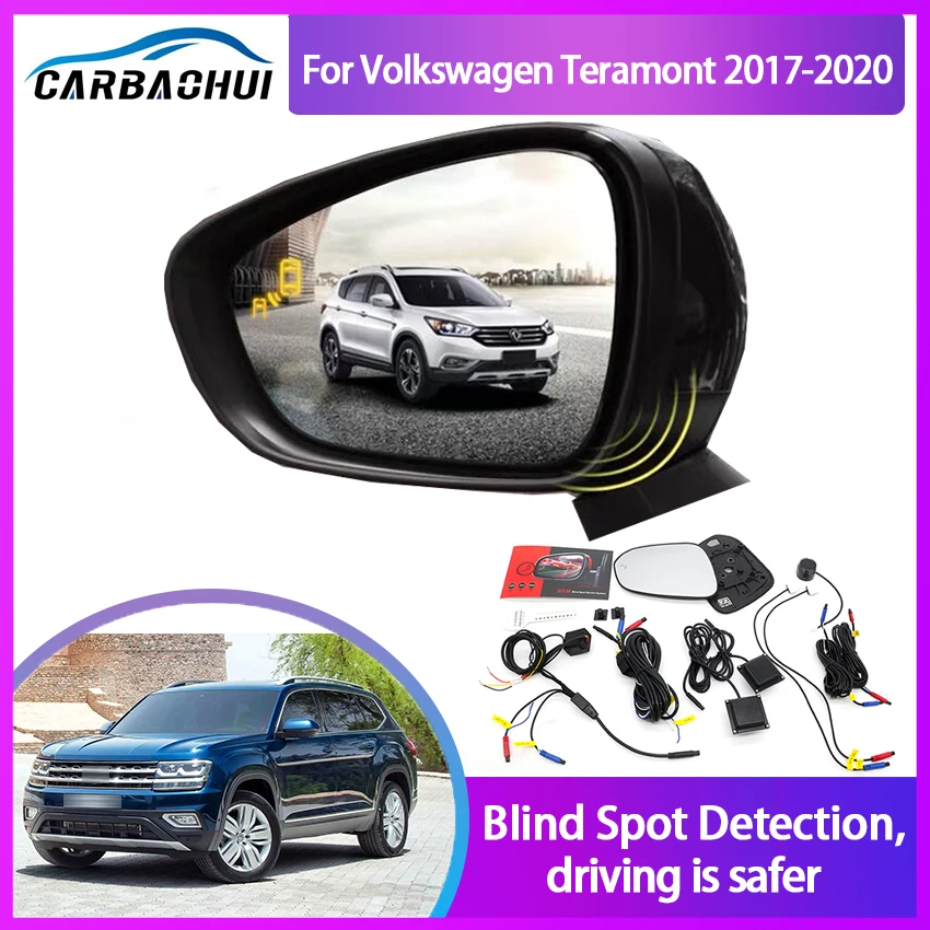 Car Blind Spot Mirror Radar Detection System for Volkswagen VW Teramont 2017-2024 BSD BSA BSM Microwave Monitor Radar Detectors