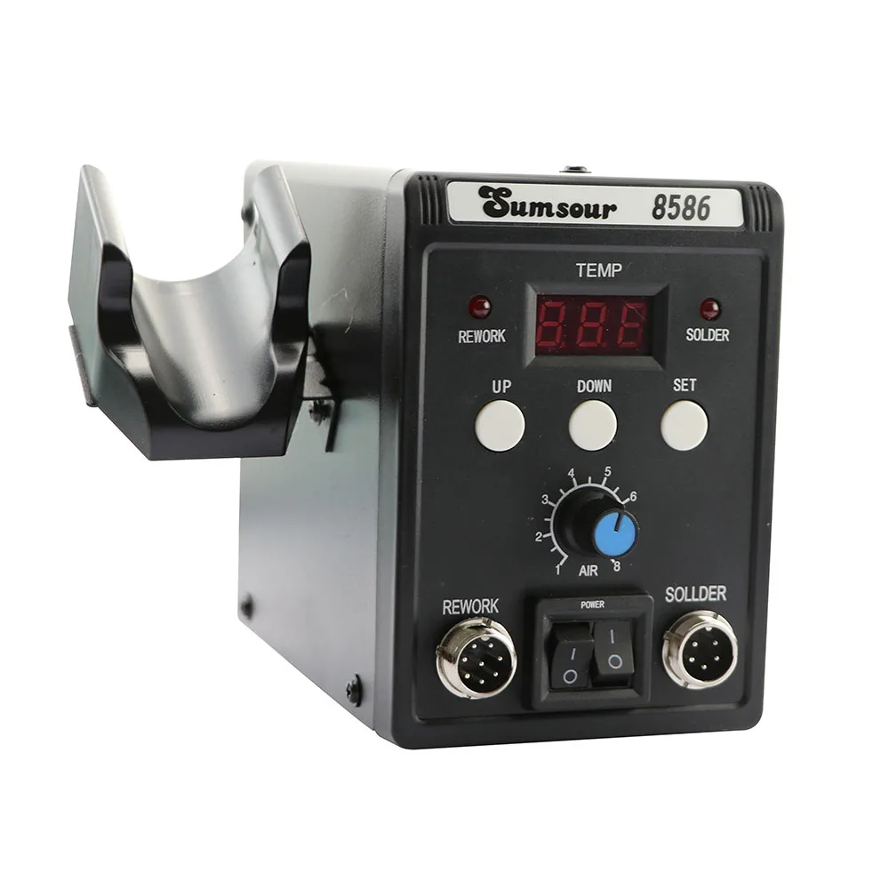 8586 700 واط 2 في 1 شاشة ديجيتال SMD محطة لحام إعادة العمل مسدس هواء ساخن لحام الحديد 220 فولت/110 فولت ESD أدوات إصلاح اللحام #2