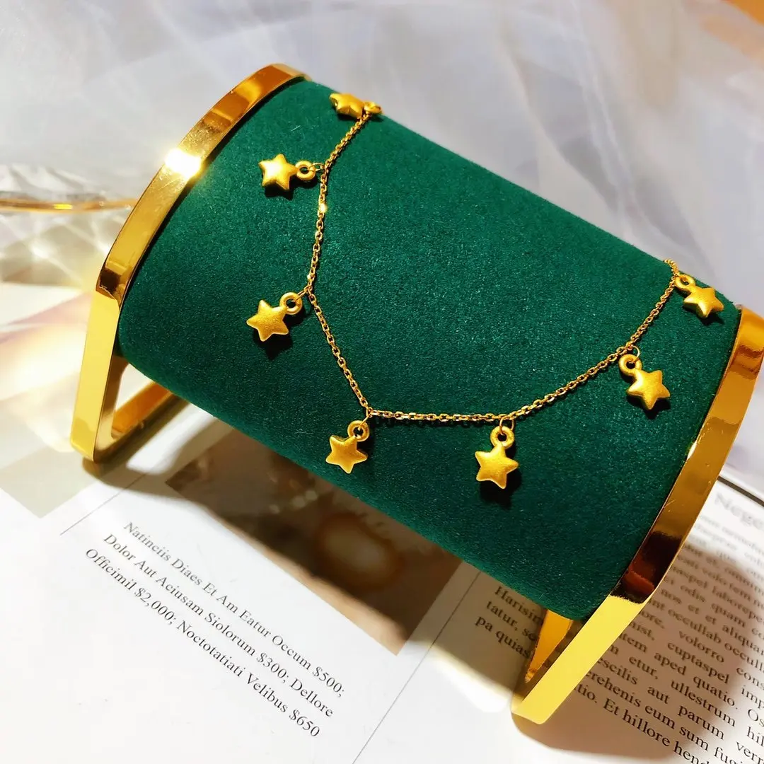 

HX 24K Pure Gold Necklace Real AU 999 Solid Gold Chain Brightly Simple Upscale Trendy Classic Fine Jewelry Hot Sell New 2023