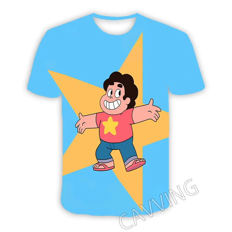 

New Fashion Women/Men's 3D Print Cartoons Steven Universe Casual T-shirts Hip Hop Tshirts Harajuku Styles Tops Clothing T01