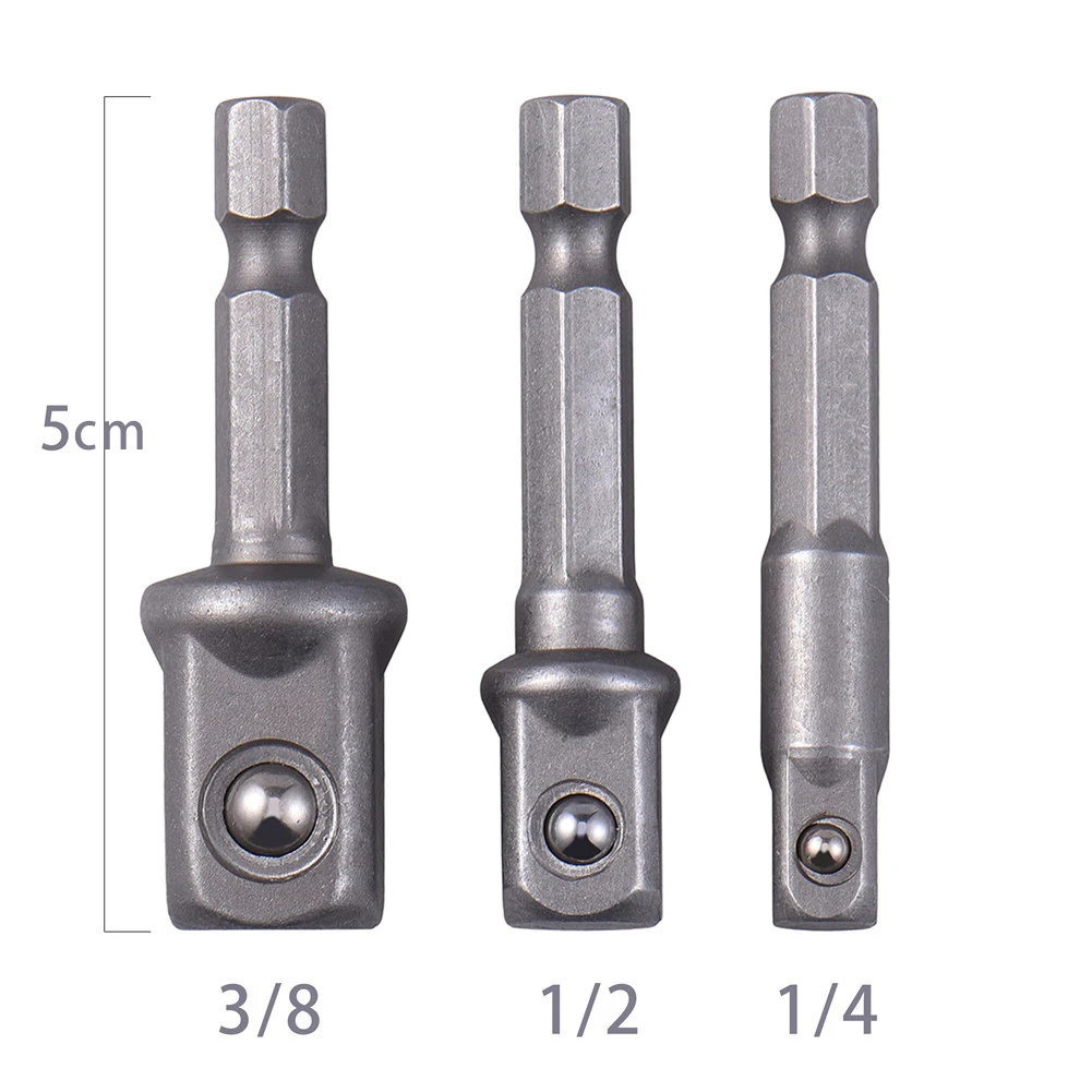 Moersleutel Hoofd Bus Spanner 1/4 "3/8" 1/2 "Hex Handvat Ball Bead Mouw 3 Pack (Opp Zak) momentsleutel Hoofd Set Socket Mouw