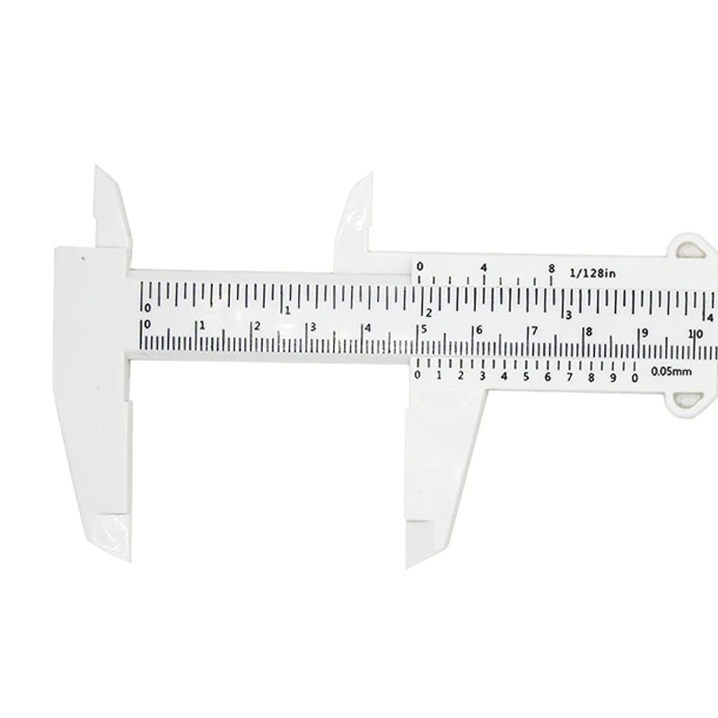 1Pcs Plastic 150MM Waterproof Sliding Vernier Caliper Student Mini Experimental Measuring Tool Permanent Makeup Eyebrow Ruler