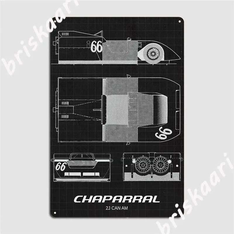 Chapparal 2j Can Am Poster Metal Plaque Wall Decor Pub Garage Personalized Pub Tin Sign Poster