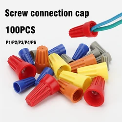 Spiral crimping cap Twist-On Terminals insulated quick wire connector Screw-Type Clamp Spring Nut Caps Connection P1 P2 P3 P4 P6