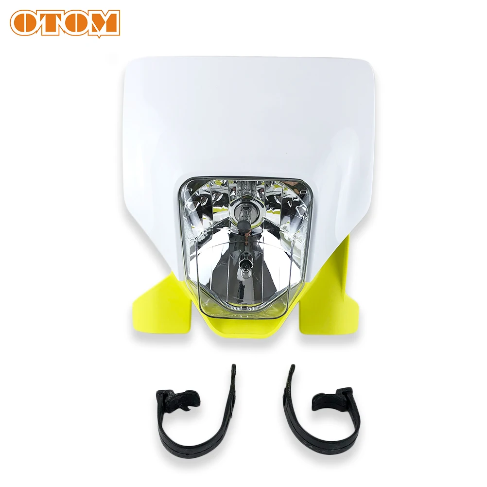 OTOM 2022 Motorcycle Headlight Assembly Bulb Type Motocross Supermotor Headlamp For HUSQVARNA 125 250 300 450 501 FC FE TE FX TC