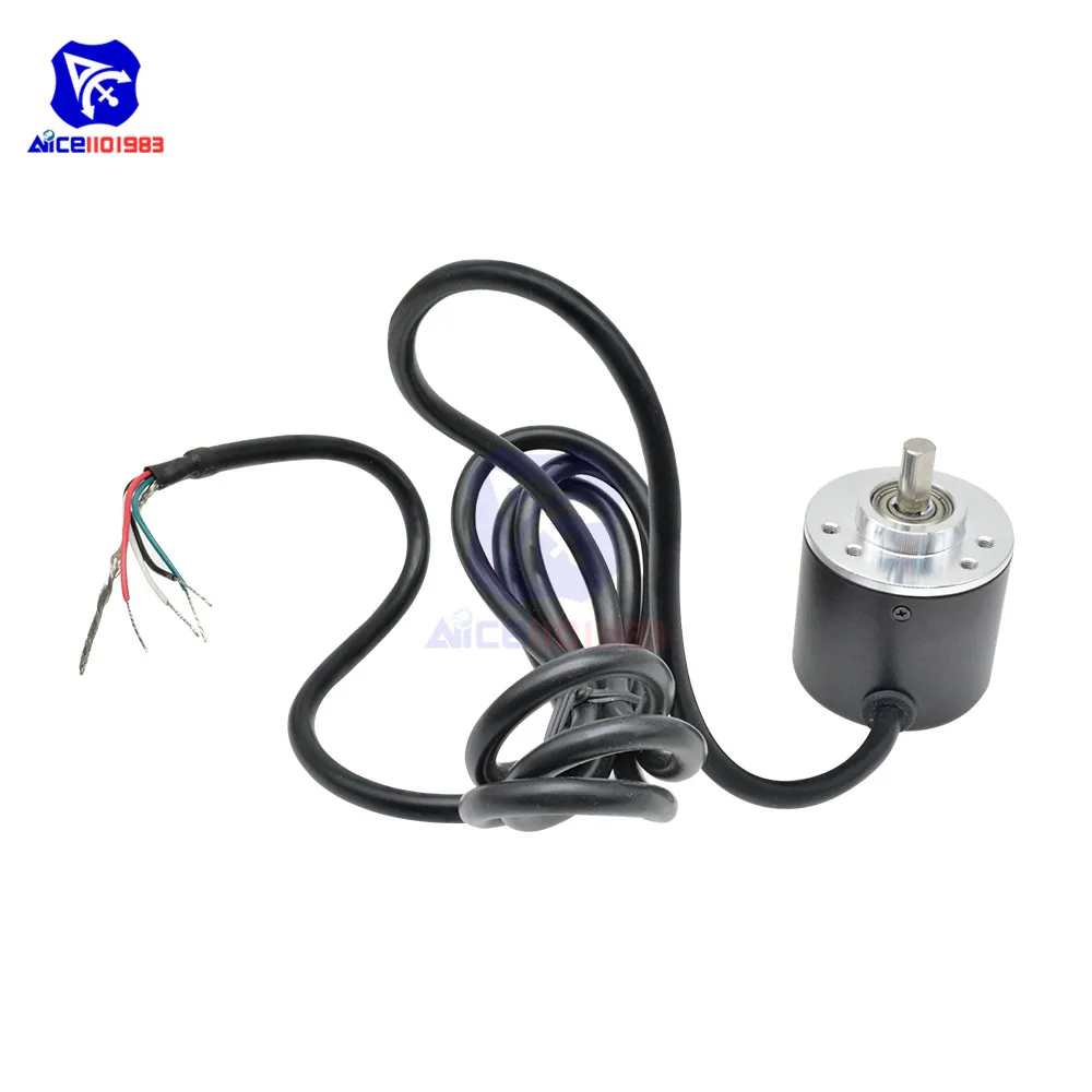 Encoder 360 P/R / 600 P/R Photoelektrischer Inkremental-Drehgeber 5-24V AB Zweiphasig 6mm Welle – Detail 5