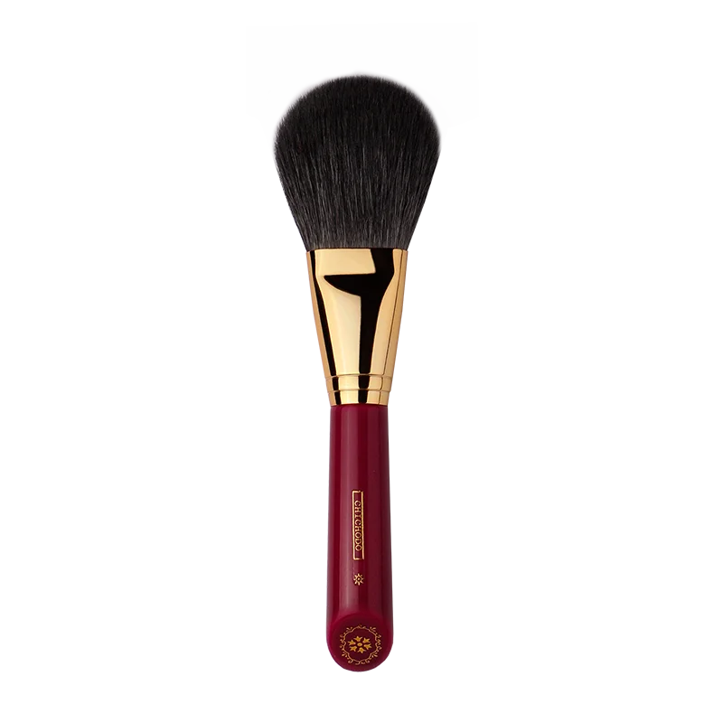 CHICHODO Makeup Brush-Luxurious Red Rose Series-High Quality Gray Rat Hair Powder&Blusher Brush-Face Cosmetic Tools-Natural Hair