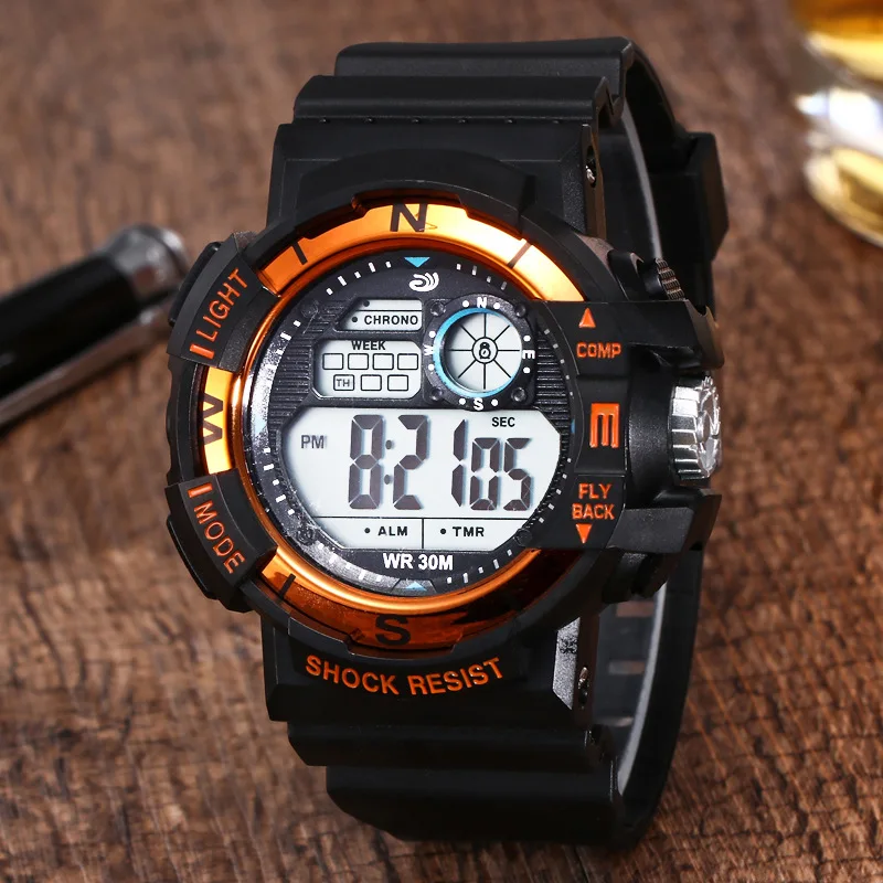 UTHAI CE45 Sports Multifunctional Waterproof Electronic Watch Durable And Strong With Luminous Function