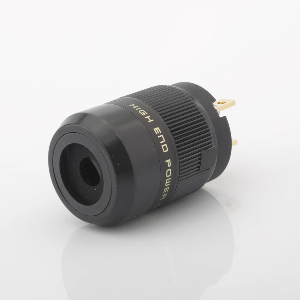 1 par de conectores de alimentación de EE. UU. Chapados en oro de alta calidad, cable de alimentación de CA y EE. UU., enchufe DIY