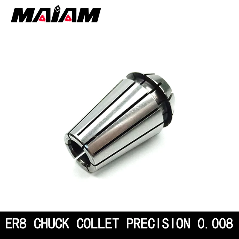 high-quality 0.008 ER8 chuck ER8 collet 1mm 2mm 3mm 4mm 5mm 3.175 1/8 ER chuck for CNC Engraving Machine Lathe Mill Tool holder