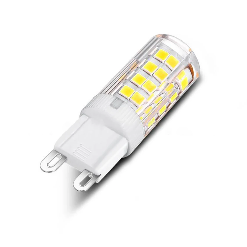 Bombillas LED G9 con Base bi-pin, 5W, 220V, Blanco cálido, 3000K, blanco, 6000K-G9, 330LM, bombillas G9 para iluminación del hogar, no regulables