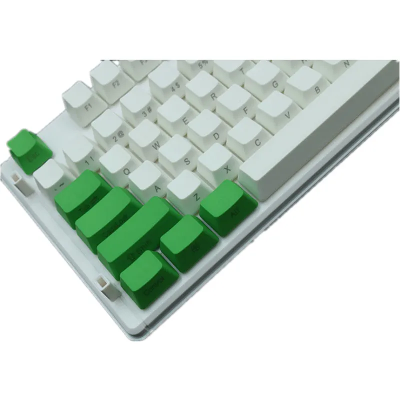 الجبن الأخضر PBT Keycap المواد ماتي الملمس مقاومة للتزييت غرامة وغير شفافة التيار الرئيسي Keycap