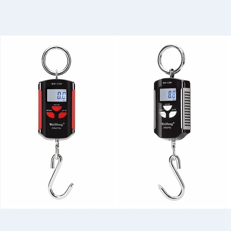 Portable Digital Crane Scale 150KG 200kg 300kg 500KG Stainless Steel Hook Hanging Scales Loop Fish Heavy Duty Weighing Balance