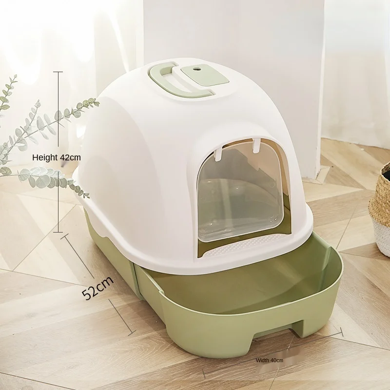 Drawer Type Litter Box Fully Enclosed Cat Toilet Extra Large Cat Litter Basin Deodorant Anti Splash Cat Poop Basin Cat Supplies