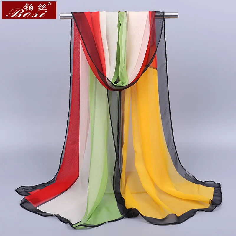 2020 new Silk satin scarf summer lattice scarves fashion women Chiffon scarfs Beach shawl flower hijab luxury ladies 160*50cm