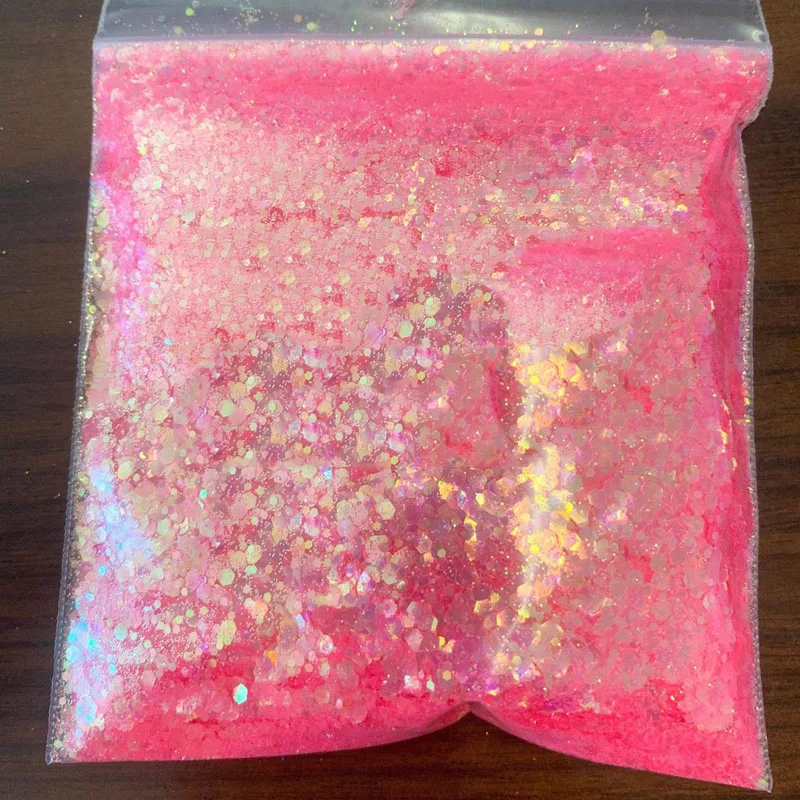 16 Colors 50g/ bag Chunky Mix Iridescent Chunky glitter for nails/ glitter for face/ glitter for art/Rainbow/ iridescent glitter