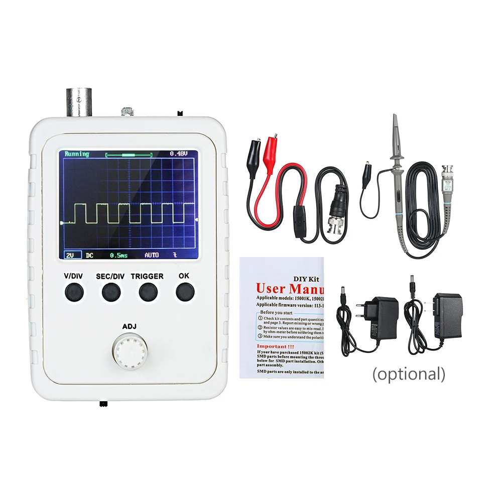 Portable Oscilloscope DSO150 Oscilloscope Digital Multimeter with Protection Box 2.4