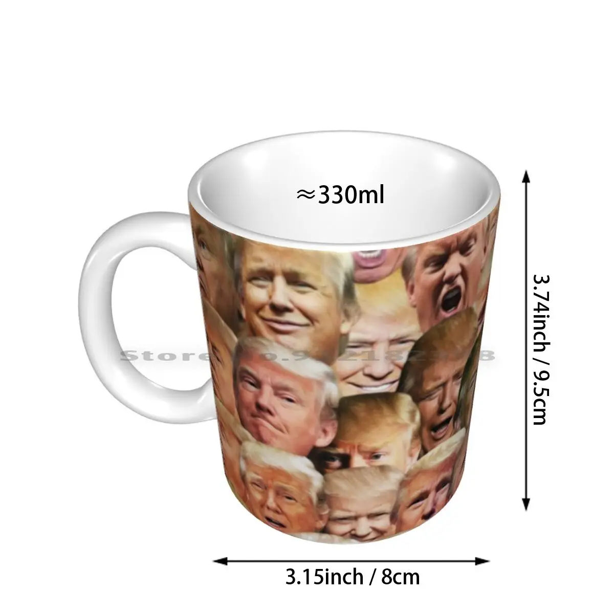 Trump Mashup Ceramic Mugs Coffee Cups Milk Tea Mug American America Usa President Elect Republican 2016 Star Savior Of Western