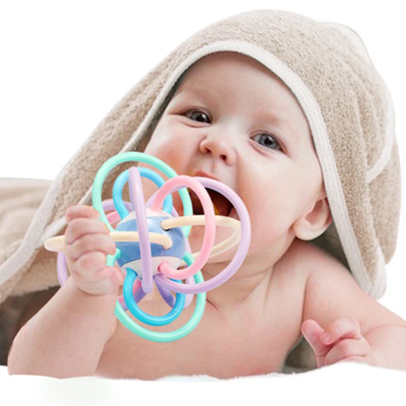 7/8pcs Baby Rattles Teethers For Newborn Toys Grab Shaker Hand Development Rattle Toy Early Education Kids Chew Toys 0-12 Months