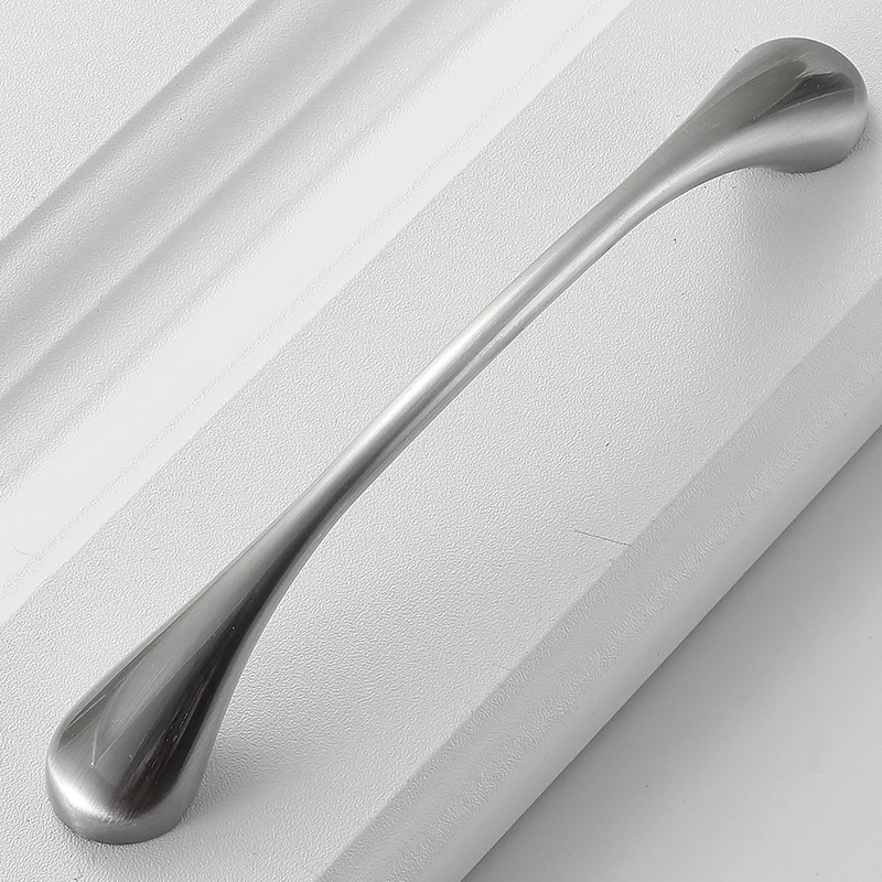 YUTOKO Schrankgriffe, Zinklegierung, moderne silberne Türgriffe, elegante Schubladengriffe, Knöpfe, Küchenmöbelgriff, Hardware 791 – Detail 3