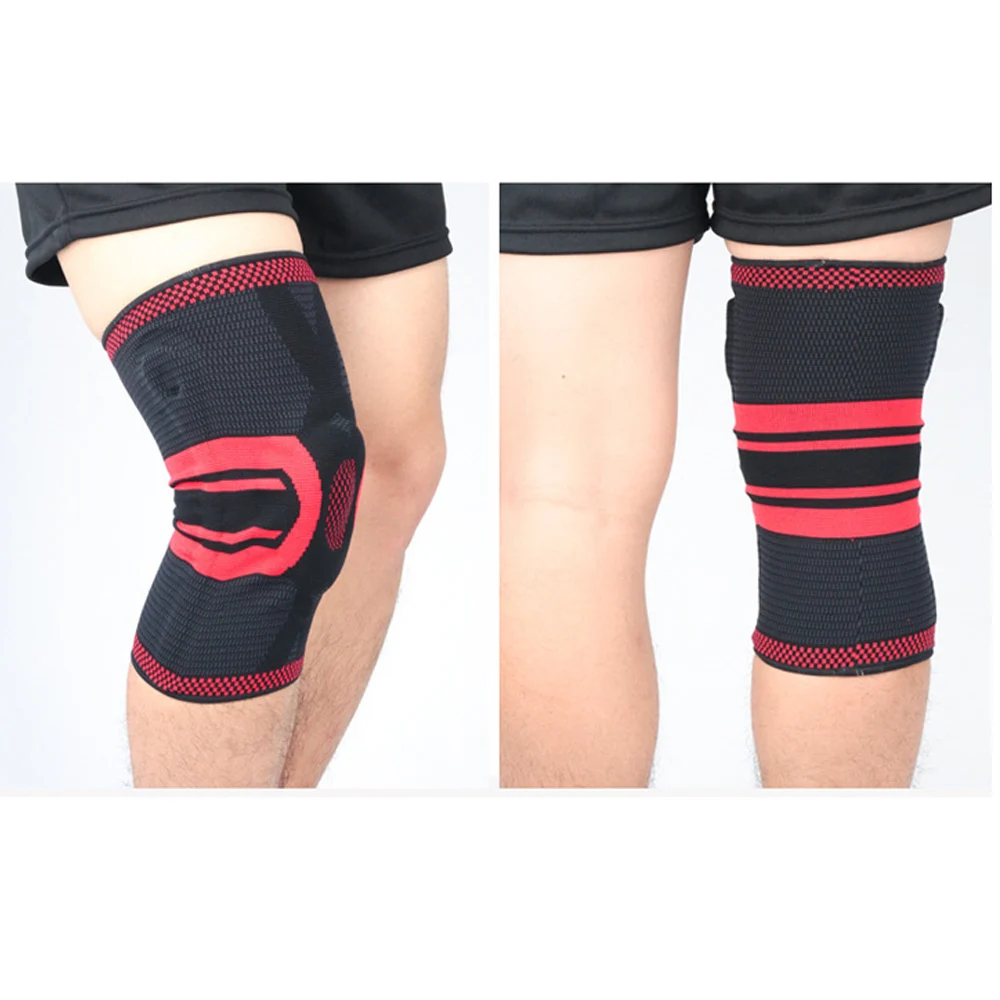 Sport Knie Pads Elastische Druck Klammer Silikon Frühling Knie Schutz 1 Stück SPSLF20013