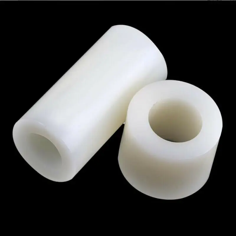 M3 M4 White Plastic Nylon Column OD 5mm/6mm ABS Non-Threaded Spacer Insulation Washer Round Standoff Support