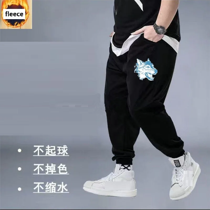 

big size 10XL winter autumn men sports sweatpants fleecepants warm cartoon big sales pants big sales cheap elasticity pants 54