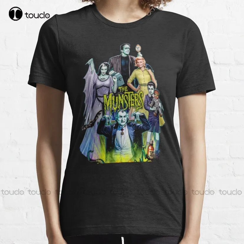 The Munsters Family Portrait Classic T-Shirt Girls Uniform Shirts Custom Aldult Teen Unisex Digital Printing Tee Shirt Xs-5Xl