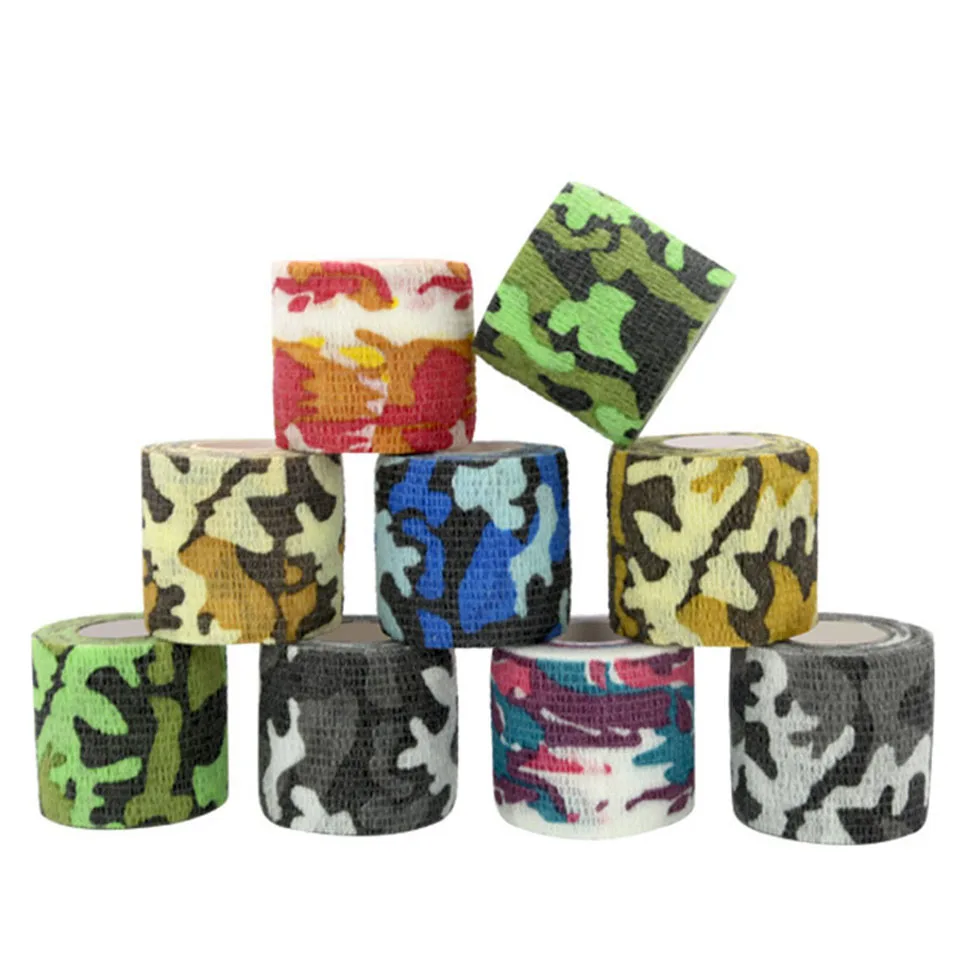 KoKossi Printed Medical Self Adhesive Elastic Bandage 4.5m Colorful Sport Wrap Tape for Finger Joint Knee First Aid Kit Pet Tape