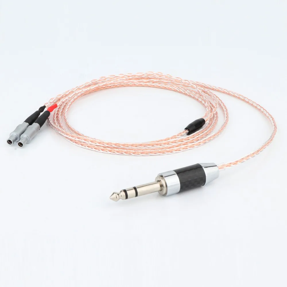 Single Crystal Copper+Silver Earphone Cable For Sennheiser HD800 HD800s HD820s HD820 Enigma Acoustics Dharma D1000 Headphone