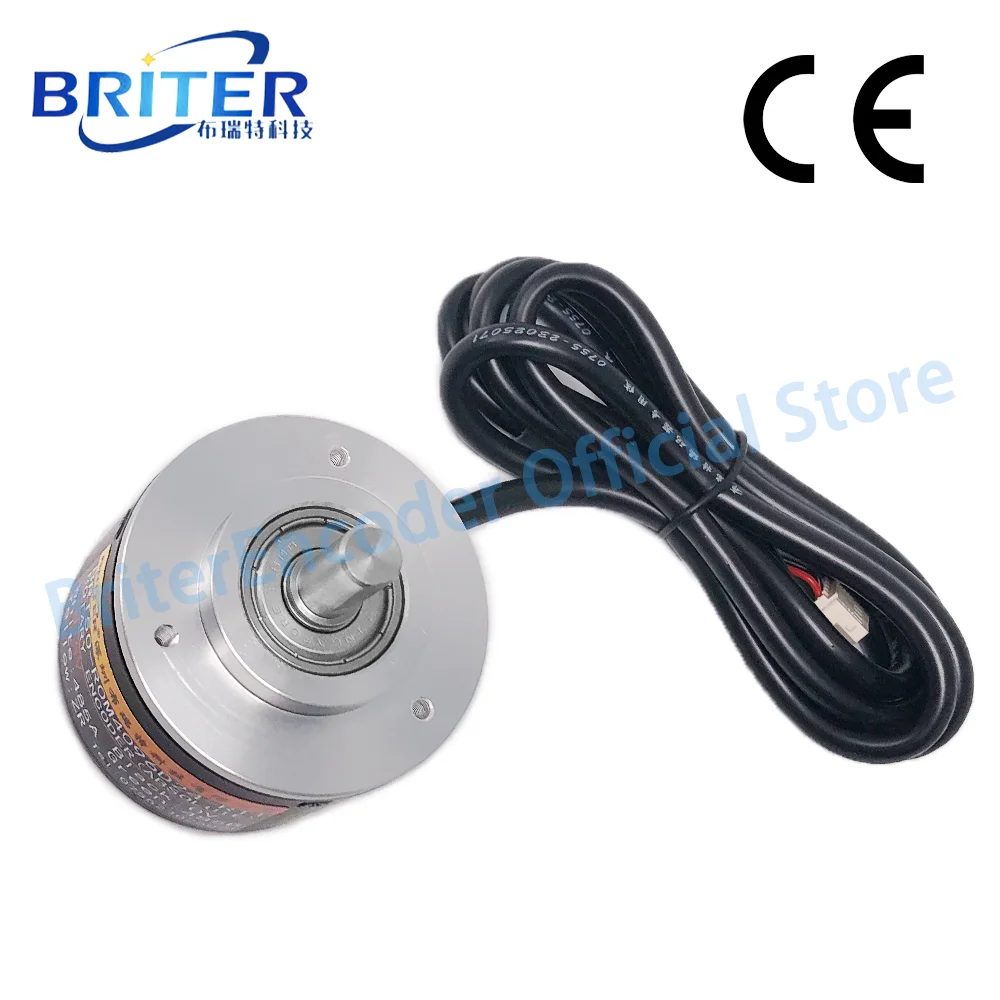 CAN 24turns Absolute Rotary Encoder 6mm Solid Shaft Power Off Memory BriterEncoder Multi-turn High Precision Megnetic Encoder