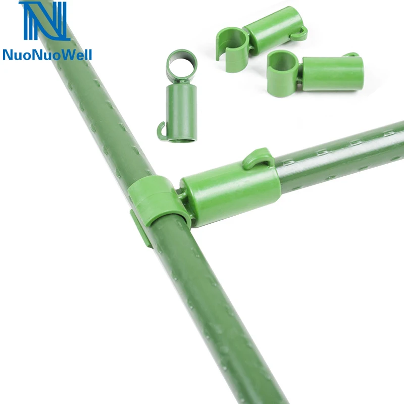 

50pcs-Pack Agricultural Greenhouse Plant Growing Support Shelf Bracket Connector For 16mm Pipe Garden Top Pillars Fixed Joint