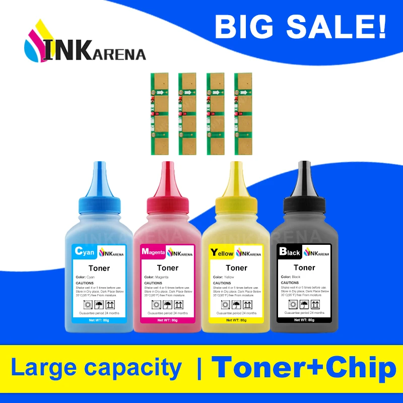 4 Colors Toner Powder Chip for Samsung CLP320 CLP 320 321 325 CLX3180 CLX3185 CLX 3185 3180 CLT407S CLT-407S CLT 407S